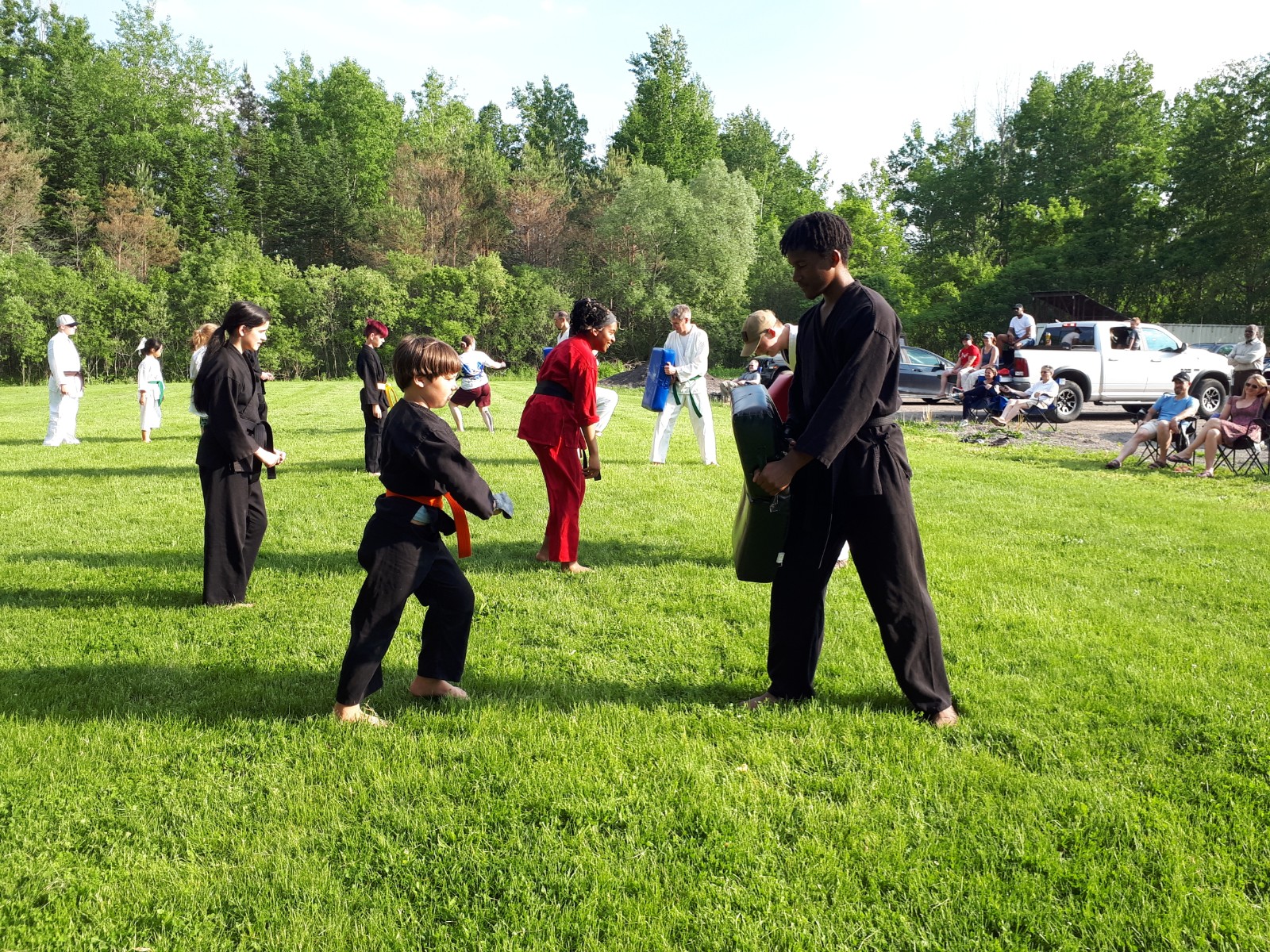picture of students training